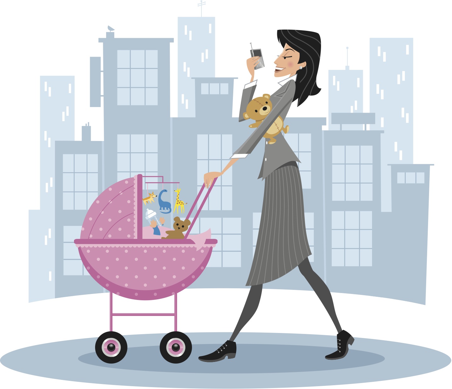 الأمهات العاملات أكثر صحة وسعادة
