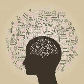 14637365-musical-notes-round-a-head-of-the-person-a-vector-illustration