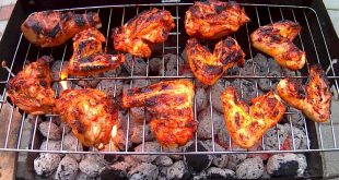 طريقة عمل الدجاج المشوي على الفحم